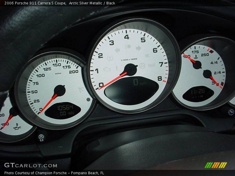 Arctic Silver Metallic / Black 2006 Porsche 911 Carrera S Coupe