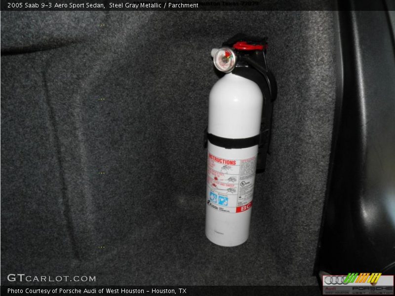 Steel Gray Metallic / Parchment 2005 Saab 9-3 Aero Sport Sedan