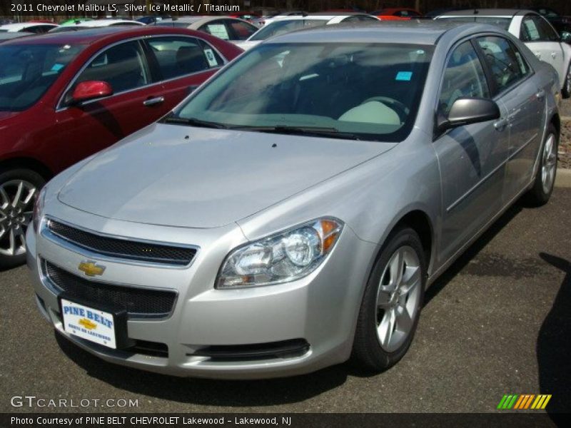 Silver Ice Metallic / Titanium 2011 Chevrolet Malibu LS