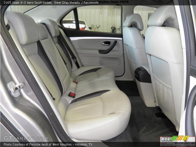 Steel Gray Metallic / Parchment 2005 Saab 9-3 Aero Sport Sedan