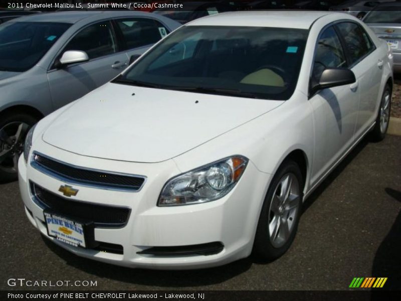 Summit White / Cocoa/Cashmere 2011 Chevrolet Malibu LS