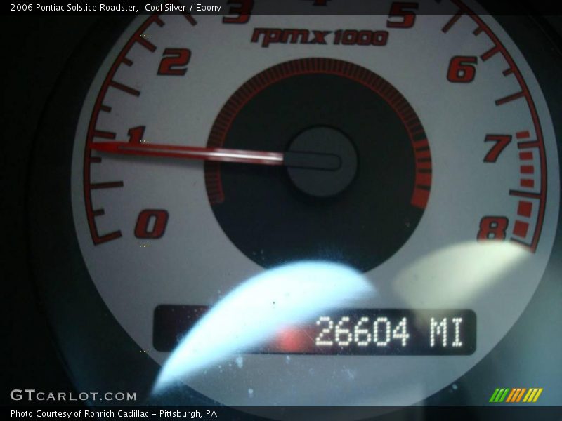 Cool Silver / Ebony 2006 Pontiac Solstice Roadster
