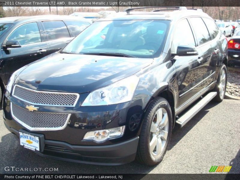 Black Granite Metallic / Light Gray/Ebony 2011 Chevrolet Traverse LTZ AWD