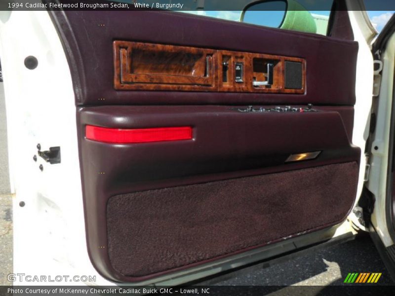 White / Burgundy 1994 Cadillac Fleetwood Brougham Sedan