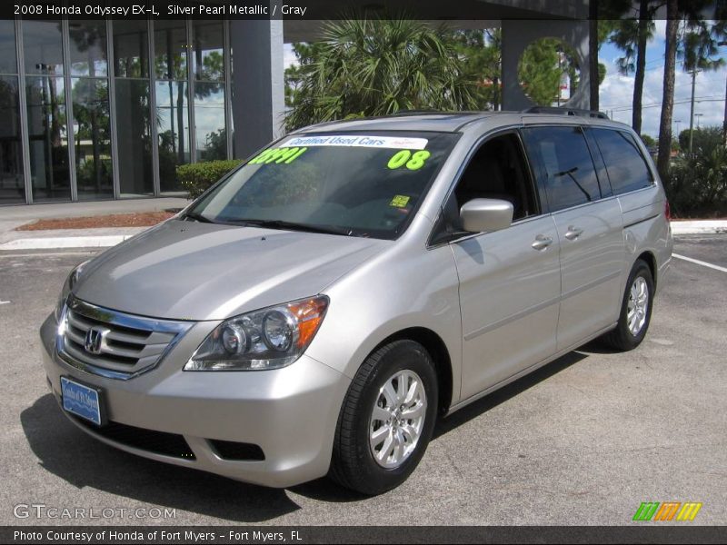 Silver Pearl Metallic / Gray 2008 Honda Odyssey EX-L