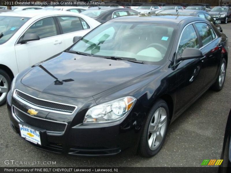 Black Granite Metallic / Titanium 2011 Chevrolet Malibu LS
