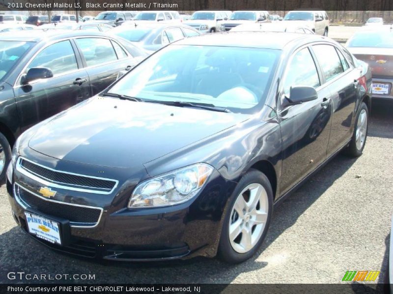 Black Granite Metallic / Titanium 2011 Chevrolet Malibu LS