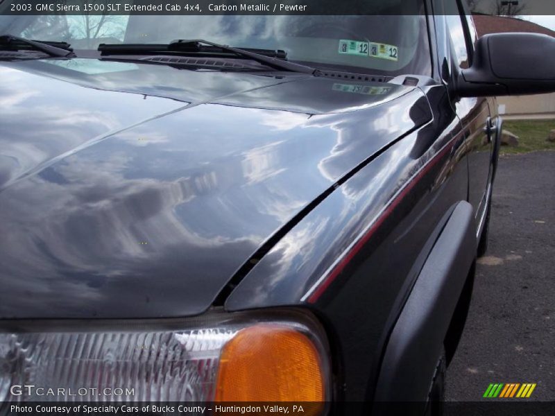 Carbon Metallic / Pewter 2003 GMC Sierra 1500 SLT Extended Cab 4x4