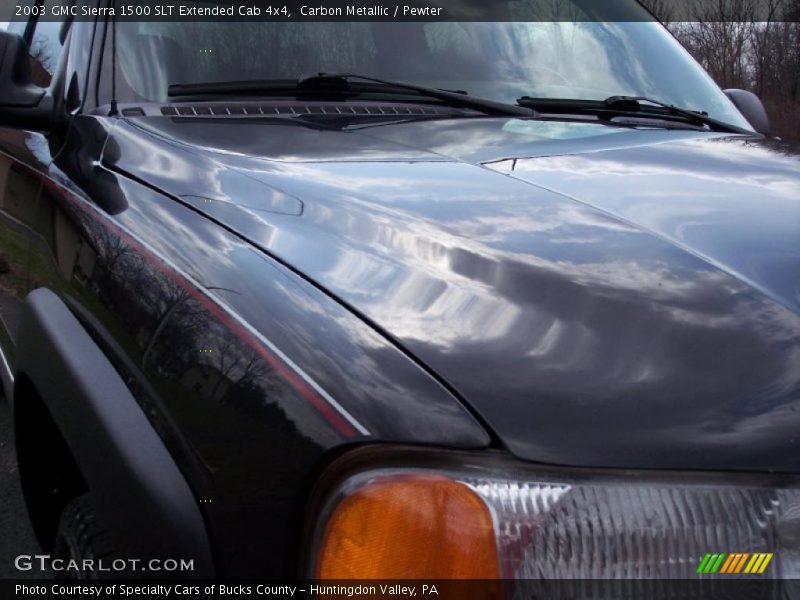 Carbon Metallic / Pewter 2003 GMC Sierra 1500 SLT Extended Cab 4x4