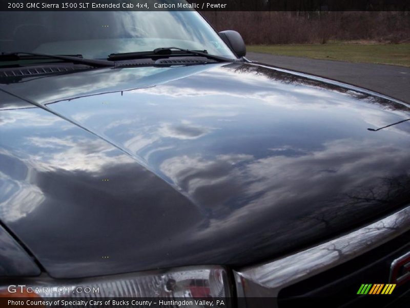 Carbon Metallic / Pewter 2003 GMC Sierra 1500 SLT Extended Cab 4x4