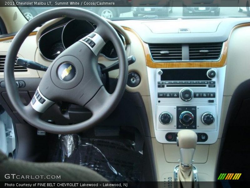 Summit White / Cocoa/Cashmere 2011 Chevrolet Malibu LT