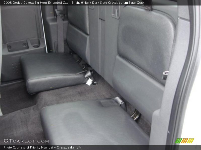 Bright White / Dark Slate Gray/Medium Slate Gray 2008 Dodge Dakota Big Horn Extended Cab