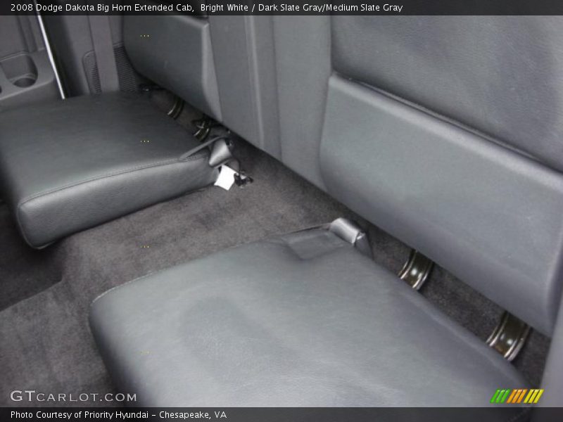 Bright White / Dark Slate Gray/Medium Slate Gray 2008 Dodge Dakota Big Horn Extended Cab