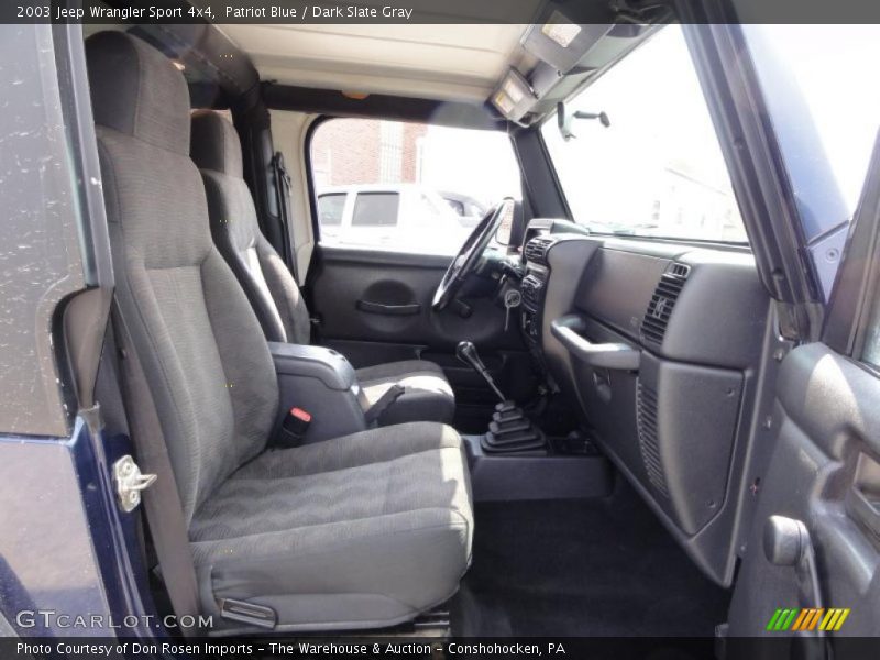 Patriot Blue / Dark Slate Gray 2003 Jeep Wrangler Sport 4x4