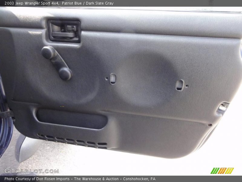 Patriot Blue / Dark Slate Gray 2003 Jeep Wrangler Sport 4x4