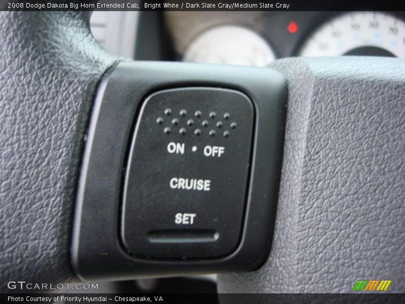 Bright White / Dark Slate Gray/Medium Slate Gray 2008 Dodge Dakota Big Horn Extended Cab