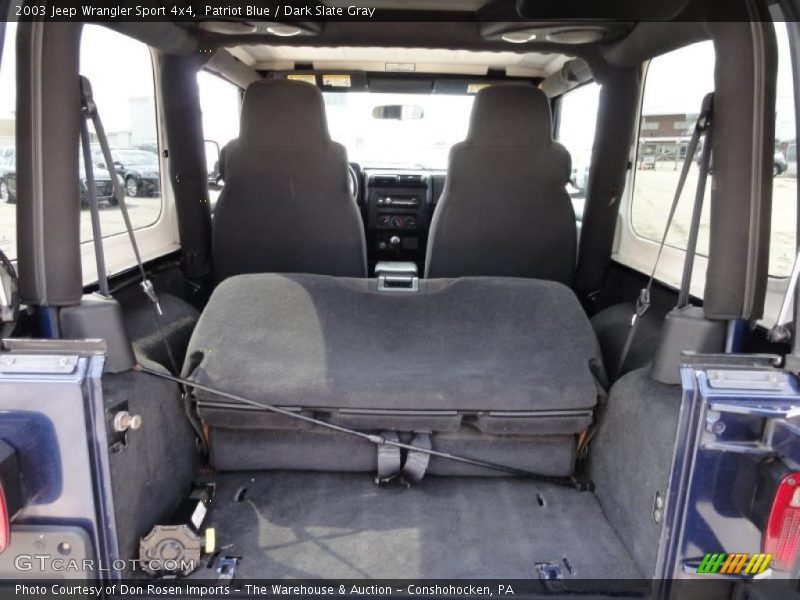 Patriot Blue / Dark Slate Gray 2003 Jeep Wrangler Sport 4x4