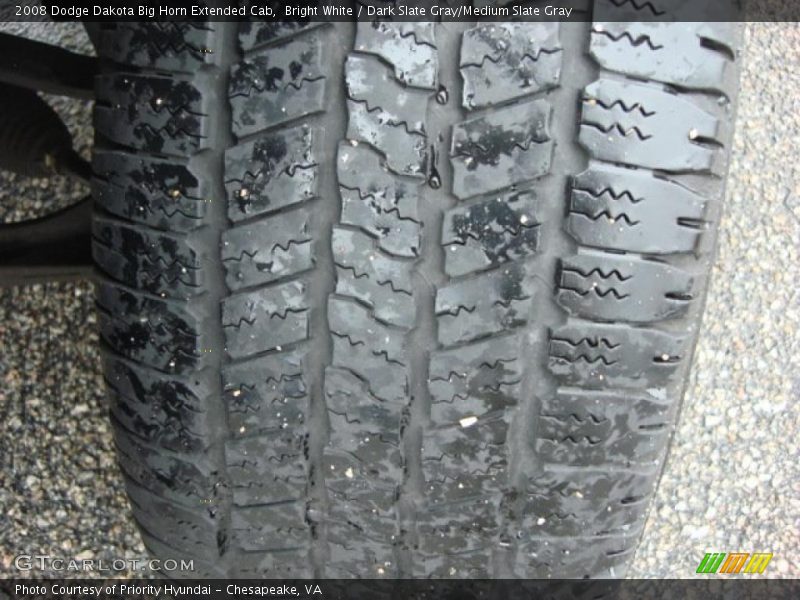Bright White / Dark Slate Gray/Medium Slate Gray 2008 Dodge Dakota Big Horn Extended Cab