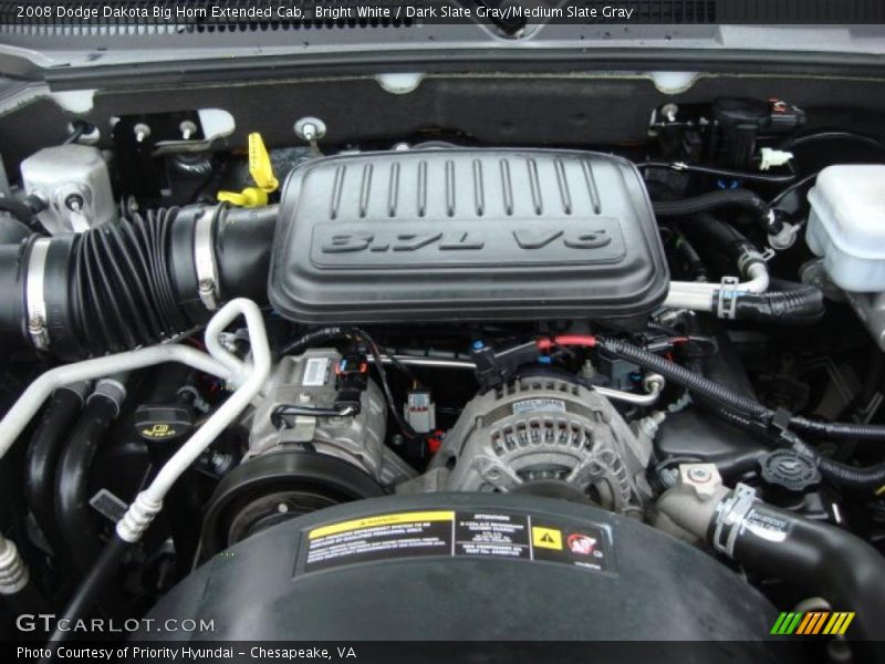  2008 Dakota Big Horn Extended Cab Engine - 3.7 Liter SOHC 12-Valve PowerTech V6
