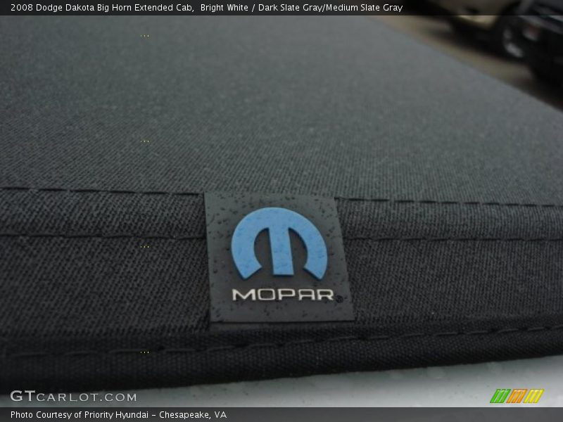 Bright White / Dark Slate Gray/Medium Slate Gray 2008 Dodge Dakota Big Horn Extended Cab