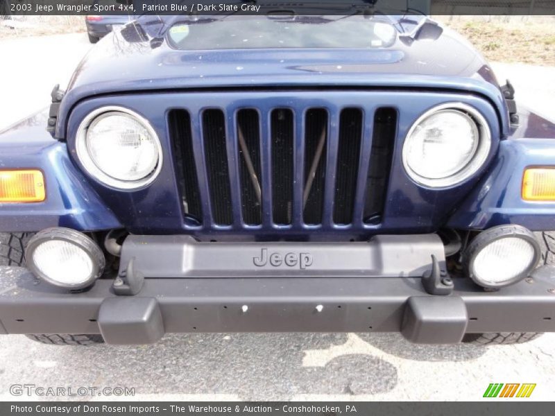 Patriot Blue / Dark Slate Gray 2003 Jeep Wrangler Sport 4x4