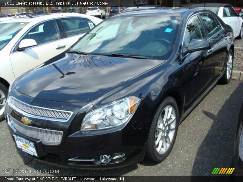 Imperial Blue Metallic / Ebony 2011 Chevrolet Malibu LTZ