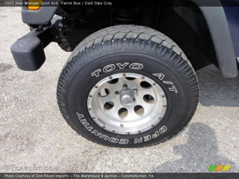 Patriot Blue / Dark Slate Gray 2003 Jeep Wrangler Sport 4x4