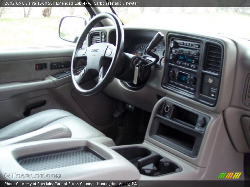 Carbon Metallic / Pewter 2003 GMC Sierra 1500 SLT Extended Cab 4x4