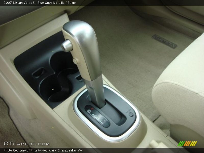 Blue Onyx Metallic / Beige 2007 Nissan Versa S