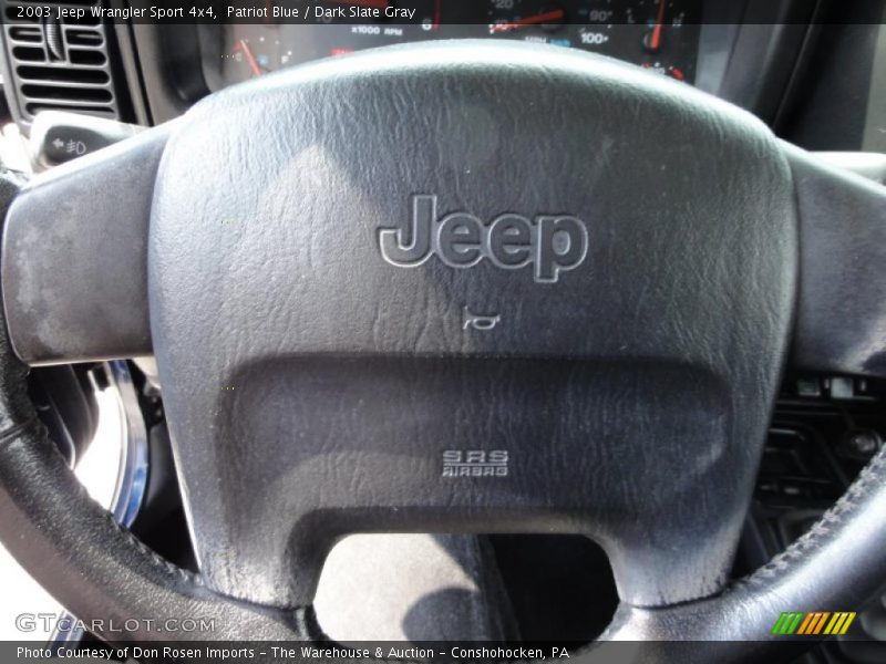 Patriot Blue / Dark Slate Gray 2003 Jeep Wrangler Sport 4x4