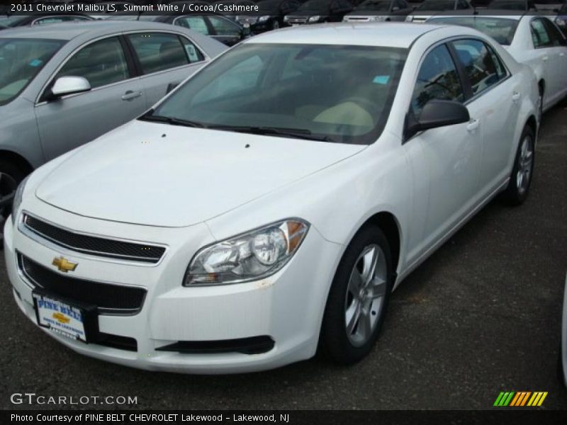 Summit White / Cocoa/Cashmere 2011 Chevrolet Malibu LS