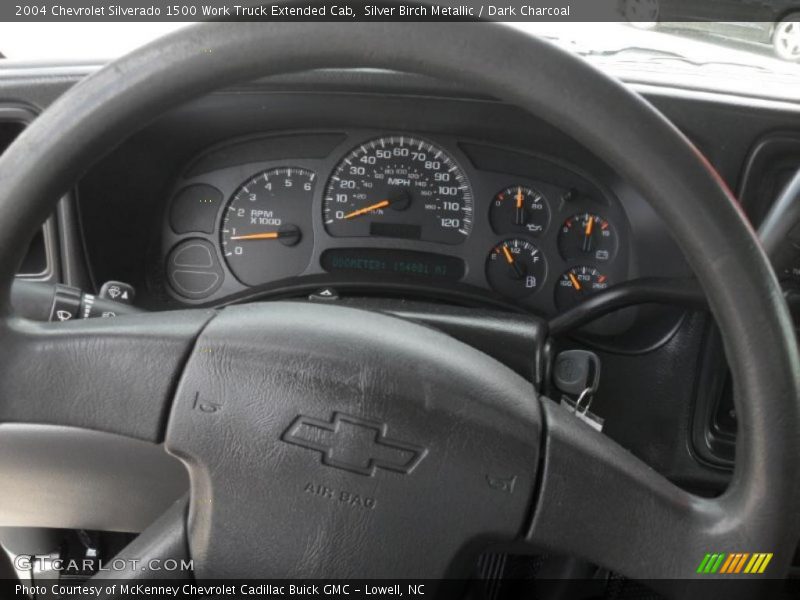 Silver Birch Metallic / Dark Charcoal 2004 Chevrolet Silverado 1500 Work Truck Extended Cab