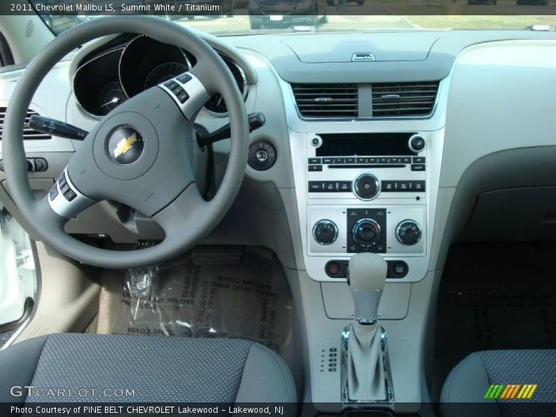 Summit White / Titanium 2011 Chevrolet Malibu LS