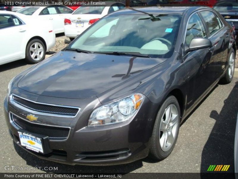 Taupe Gray Metallic / Titanium 2011 Chevrolet Malibu LS