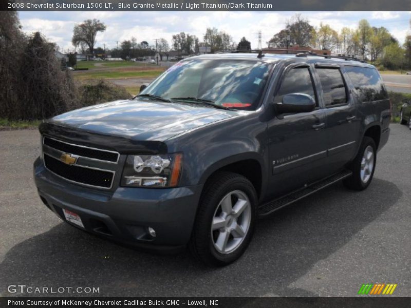 Blue Granite Metallic / Light Titanium/Dark Titanium 2008 Chevrolet Suburban 1500 LT