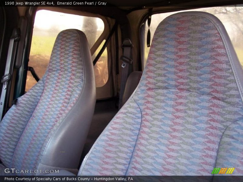 Emerald Green Pearl / Gray 1998 Jeep Wrangler SE 4x4