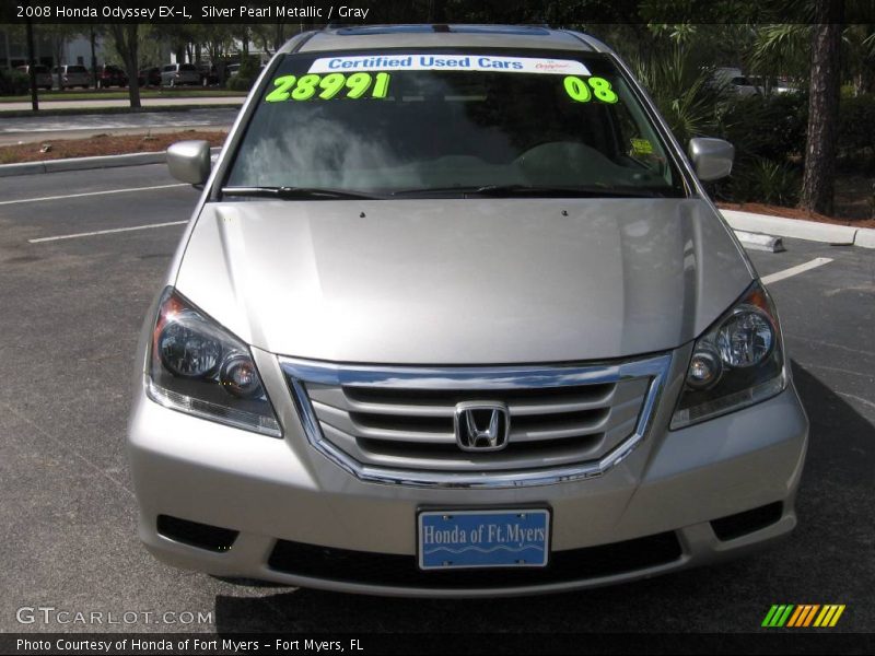 Silver Pearl Metallic / Gray 2008 Honda Odyssey EX-L