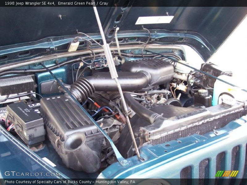 Emerald Green Pearl / Gray 1998 Jeep Wrangler SE 4x4