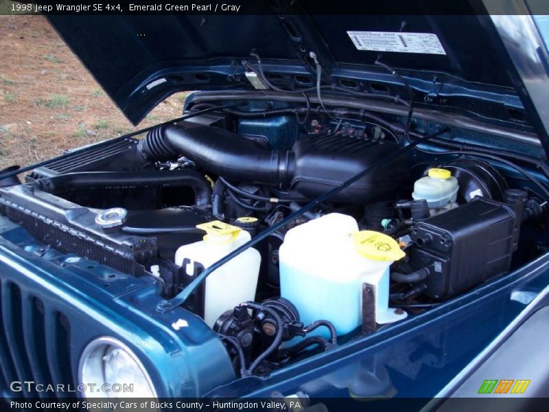 Emerald Green Pearl / Gray 1998 Jeep Wrangler SE 4x4