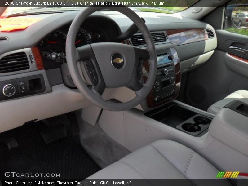 Blue Granite Metallic / Light Titanium/Dark Titanium 2008 Chevrolet Suburban 1500 LT