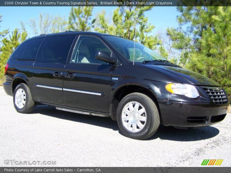 Brilliant Black / Dark Khaki/Light Graystone 2006 Chrysler Town & Country Touring Signature Series