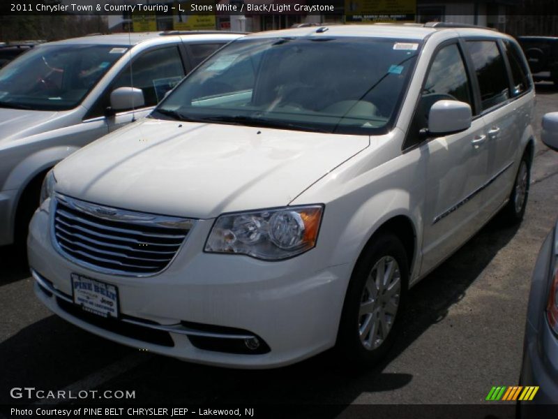 Stone White / Black/Light Graystone 2011 Chrysler Town & Country Touring - L