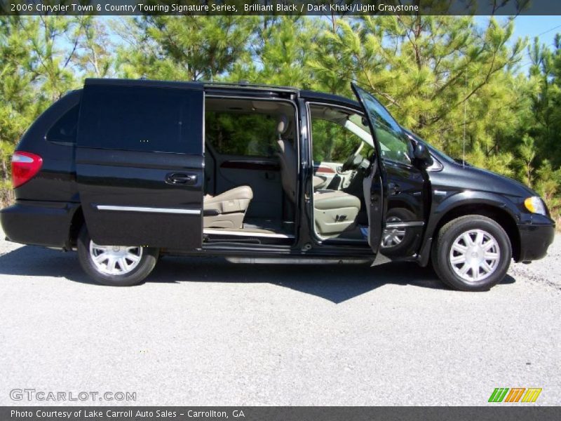 Brilliant Black / Dark Khaki/Light Graystone 2006 Chrysler Town & Country Touring Signature Series