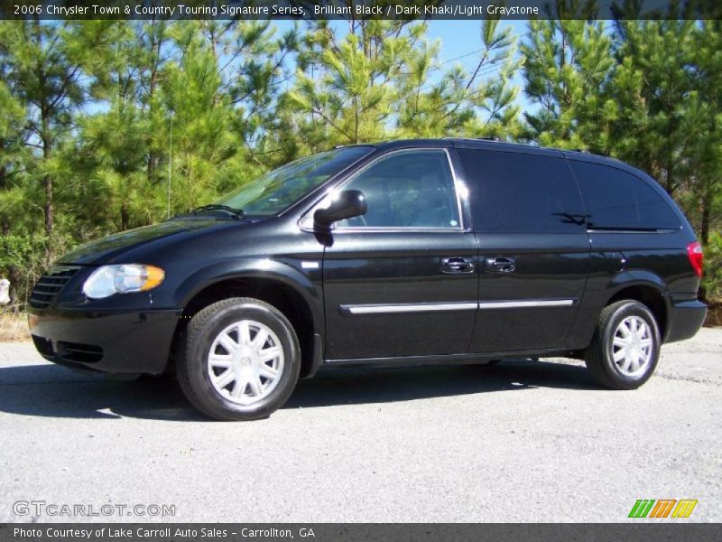 Brilliant Black / Dark Khaki/Light Graystone 2006 Chrysler Town & Country Touring Signature Series