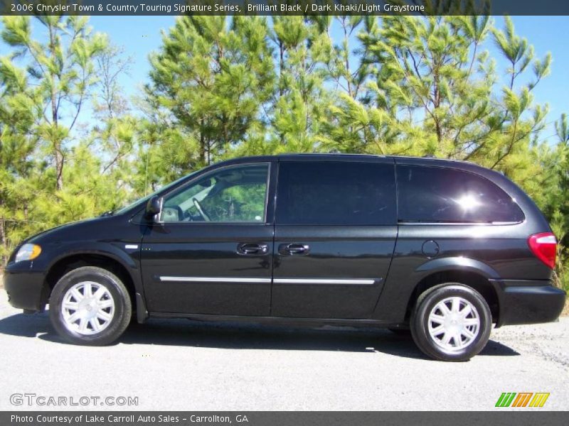 Brilliant Black / Dark Khaki/Light Graystone 2006 Chrysler Town & Country Touring Signature Series