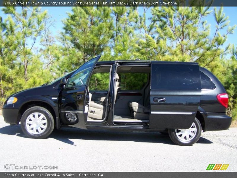 Brilliant Black / Dark Khaki/Light Graystone 2006 Chrysler Town & Country Touring Signature Series