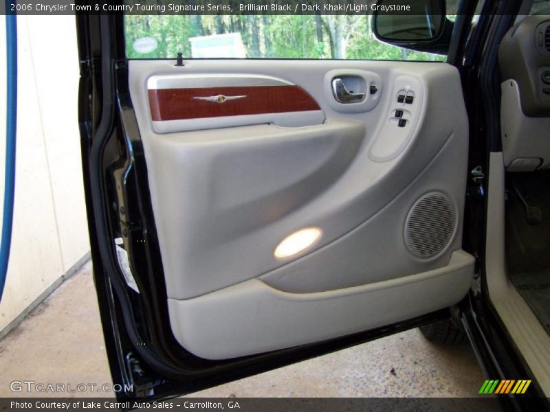 Brilliant Black / Dark Khaki/Light Graystone 2006 Chrysler Town & Country Touring Signature Series