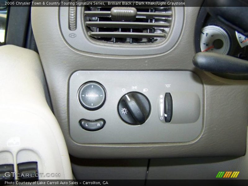 Brilliant Black / Dark Khaki/Light Graystone 2006 Chrysler Town & Country Touring Signature Series