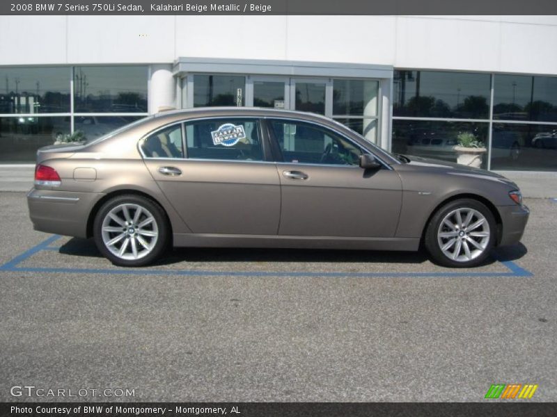 Kalahari Beige Metallic / Beige 2008 BMW 7 Series 750Li Sedan