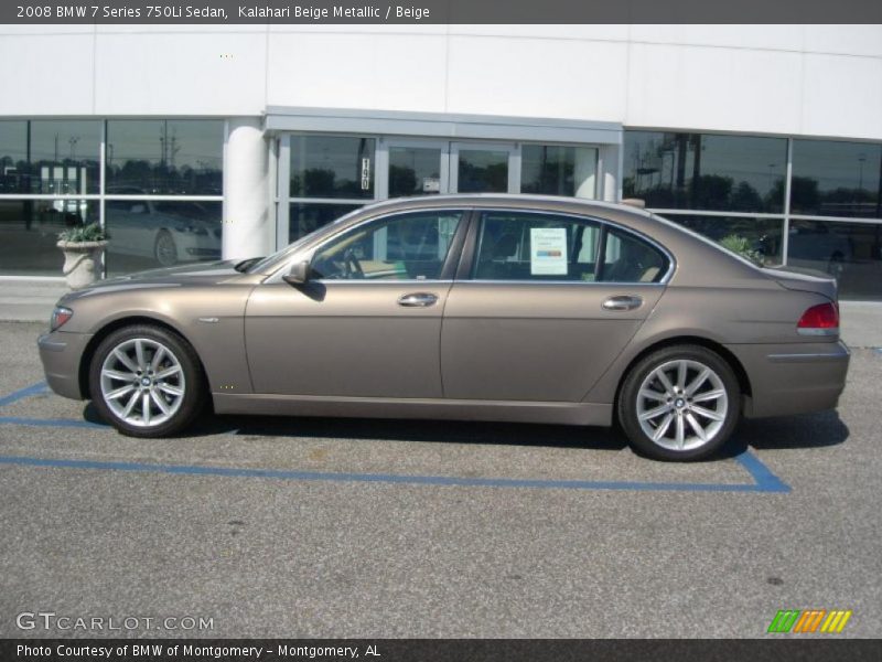 Kalahari Beige Metallic / Beige 2008 BMW 7 Series 750Li Sedan